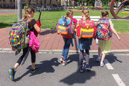 Schoolgirls in Bamberg, Germany