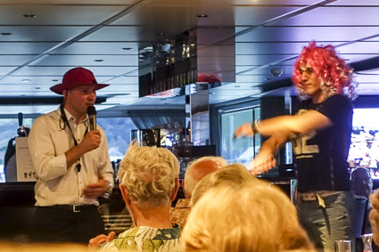 Crew show on Emerald Waterways ship