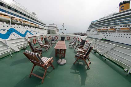 Sun deck of LA BELLA VITA