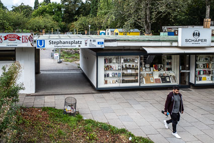 Stephansplatz U-Bahn station in Hamburg, Germany