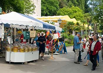 Shopping in Mainau, Germany