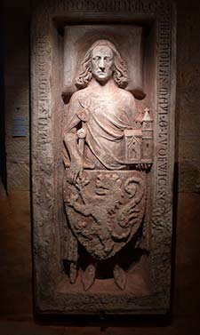 stone bas relief in Wartburg Castle