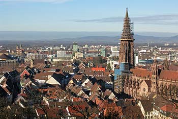 View from Schlossberg, Freiburg im Breisgau, Germany