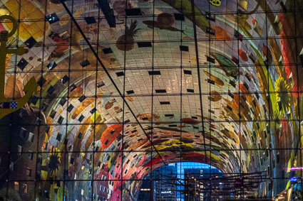 "Cornucopia" or "Horn of Plenty" mural by Arno Coenenand Iris Roskam, Markthal