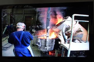 Casting of an Antoine Bourdelle sculpture in bronze