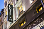 Cler Hotel sign