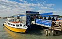 Alilaguna boat at airport pier