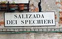 Salizada dei Spechieri sign