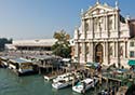 Venice Santa Lucia railroad station and Scalzi Church