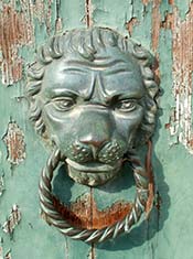 lion doorknocker