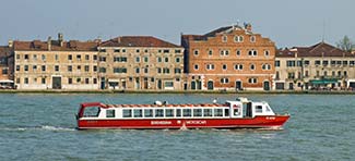 tour boat on Giudecca Canal