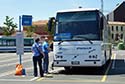 ATVO Treviso Airport bus in the Piazzale Roma