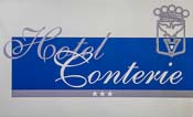 Hotel Conterie sign