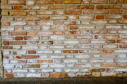 Brick wall in Venice