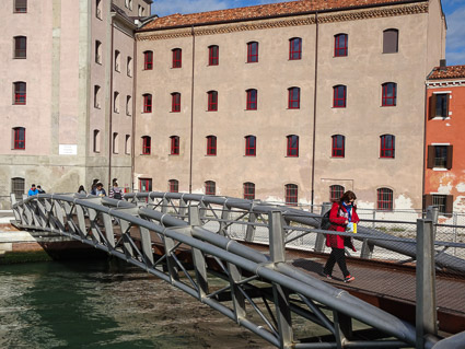 New bridge betwen Venice railroad station and Cannaregio campus of Ca' Foscari University