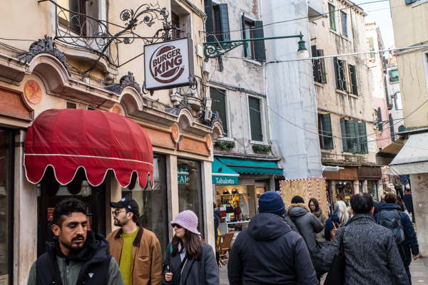 Burger King Rialto, Venice.