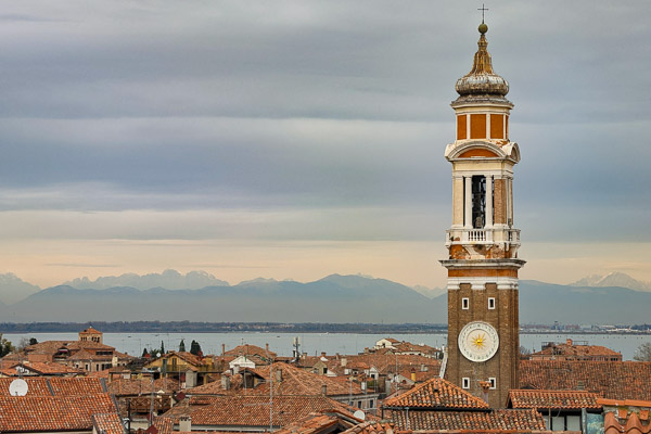 Italian Alps near Venice from the Fondaco dei Tedeschi.