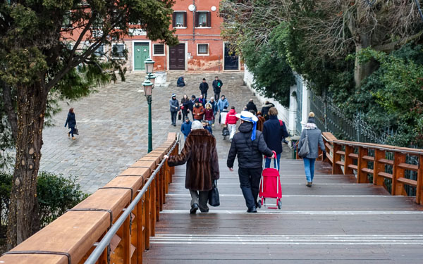 Accademia Bridge, San Marco side.