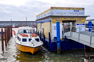 Alilaguna pier at Venice Marco Polo Airport