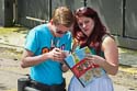 Couple with maps on Lido