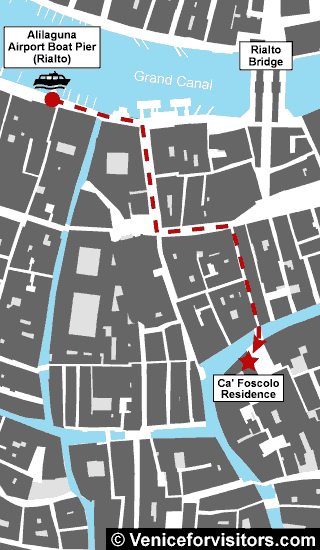 Ca' Foscolo map directions