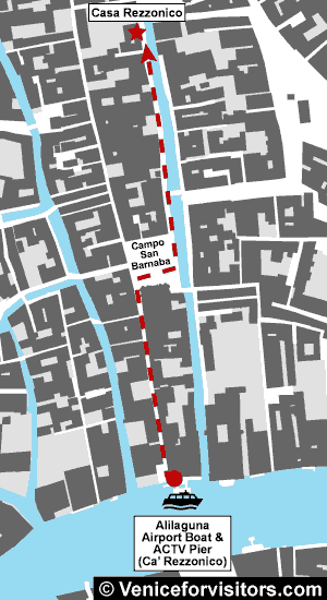 Casa Rezzonico map directions