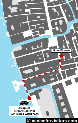 Hotel Firenze map directions