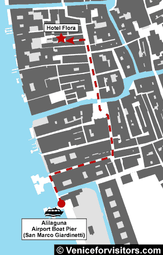 Hotel Flora map directions