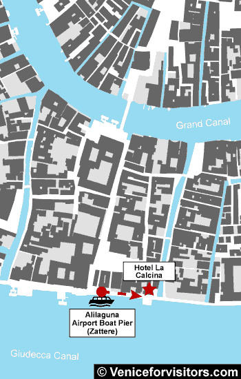 Hotel La Calcina map directions