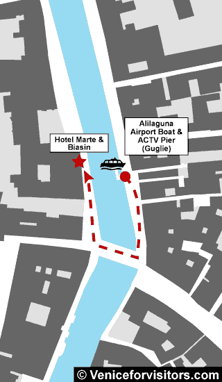 Hotel Marte e Biasin map directions