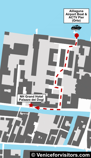 NH Collection Venezia Grand Hotel Palazzo dei Dogi map directions