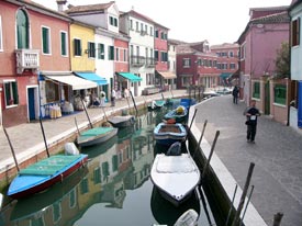 Colored houses on Burano